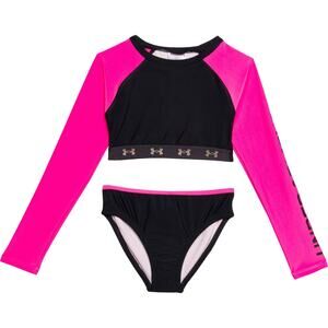 NEW Under Armour Little Girls Rash Guard and Bottoms Set s 6X